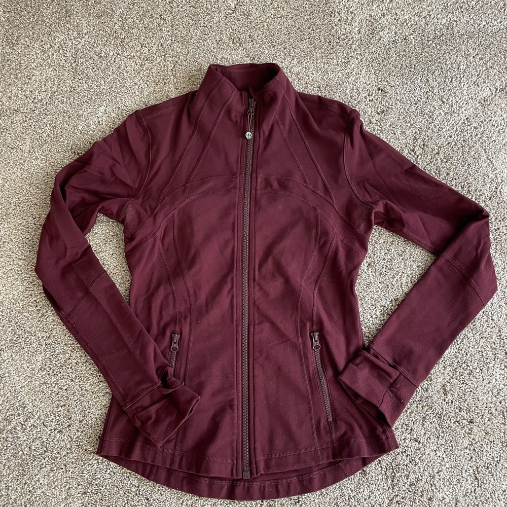 Lululemon Define Jacket In Burgundy